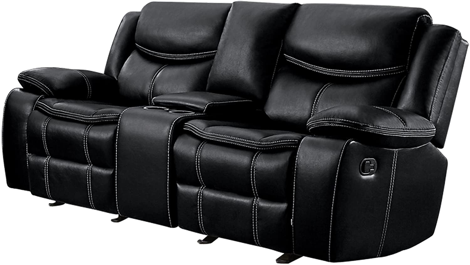 leather sectional sofa with cup holders