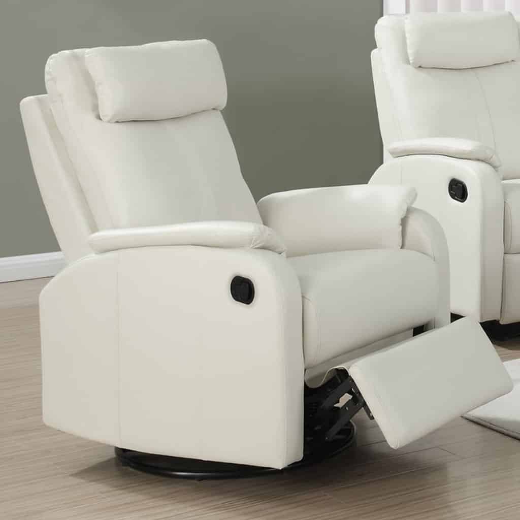 Recliner leather white chairs guide reviews top current price