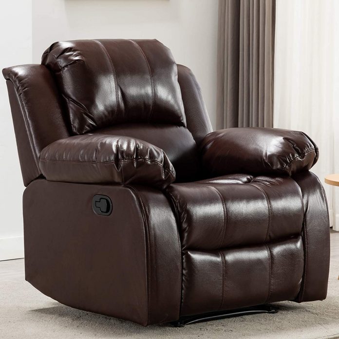 Low Profile Leather Recliner 3 696x696 